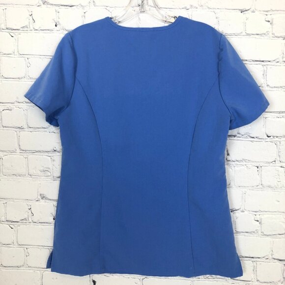Figs Womens Catarina One-Pocket Scrub Top Size M Ceil Blue - Picture 3 of 5